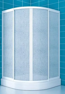 Produktbild von Runddusche Duschkabine aus Plexiglas 70x70 cm, 180 cm hoch, bruchsicher und pflegeleicht