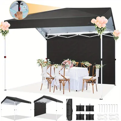 Produktbild von Partyzeltt – Pavillon – Überdachung – Festzelt – Gartenzelt – Pop-up – 3,05 x 3,05 m – UPF 50+ Sonnenschutz