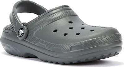 Produktbild von Crocs 203591 Classic Lined Clog gefüttert Uni 4 Farben Gr.22-51 grau-EUR 42-43 (M9)