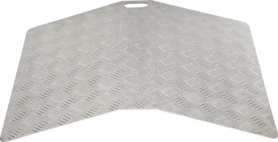 Obrázek produktu pro Clanmacy nájezdový práh z hliníku o délce 100 cm, nájezdový práh pro vozíčkáře přenosný, nájezdový most o nosnosti 270 kg s madly