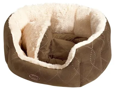 Produktbild von Nobby 70869, Korb Haustierbett, Drinnen, Hund, Braun, Oval, Plüsch