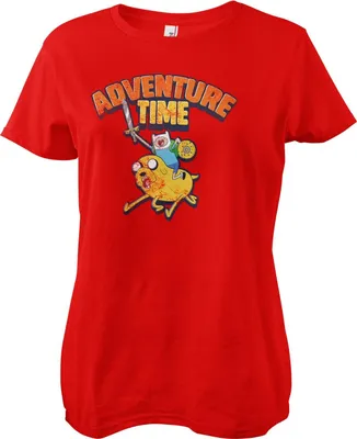 Produktbild von Adventure Time Washed Girly Tee - Small - Red
