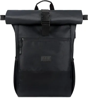 Produktbild von Laptoprucksack Rolltop, 26 Liter, für 17 Zoll Laptop, Schul- und Reisetasche