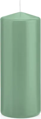 Produktbild von Stumpenkerzen Reseda 120 x Ø 58 mm, 16 Stück, russarm, tropffrei