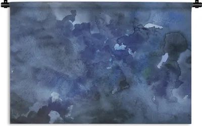 Produktbild von MuchoWow® Wandteppich Wandbehang Aquarell - Himmel - Blau - Grau 120x80 cm Tapisserie Dekoration Wandtuch - Wanddekorationen - Wandtücher