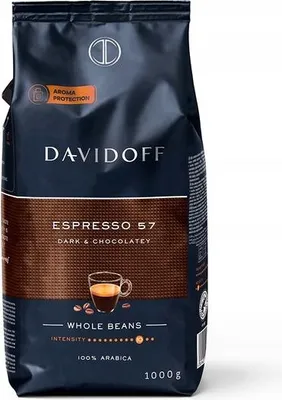 Zdjęcie produktu dla Davidoff Espresso 57 1kg Kawa Ziarnista Premium Arabika