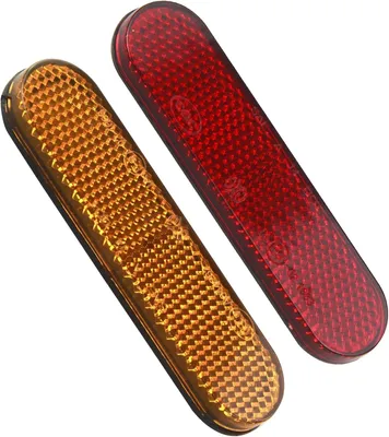 Produktbild von Set mit 2 reflektierenden Streifen für Motorrad und Fahrrad, selbstklebend, hohe Sichtbarkeit, für mehr Sicherheit im Straßenverkehr, 100 x 24 x 8 mm