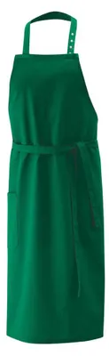 Produktbild von Latzschürze B 80 x L 100 cm flaschengrün : Flaschengrün : 65% Polyester 35% Baumwolle 20
