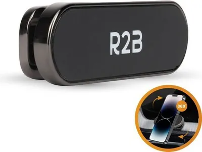 Produktbild von R2B Handy Halterung Auto Magnet - KFZ-Halterung, Magnetische Handyhalterung auto, Für lüftung, 360-Grad-Drehfunktion, Starker Magnet