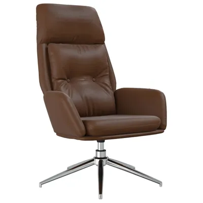 Immagine prodotto di vidaXL Poltrona relax in vera pelle marrone