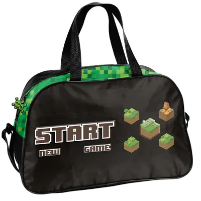 Produktbild von PASO Sporttasche Kinder Jungen Minecraft schwarz