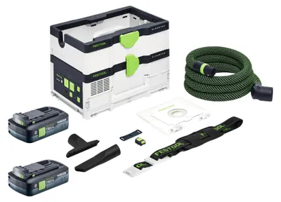 Zdjęcie produktu dla Festool CTLC SYS I-Basic Akumulatorowy odkurzacz mobilny 36 V (2x 18 V) Klasa pyłu L + 2x akumulator 4,0 Ah – bez ładowarki