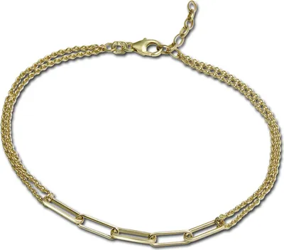 Produktbild von SilberDream Armband 925er Sterling Silber, 333er Gelbgold vergoldet Damen SDAK0049Y