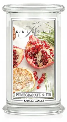 Produktbild von Kringle Candle Pomegranate & Fir Große Duftkerze