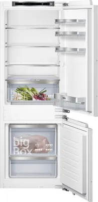 Produktbild von Siemens KI77SXFE0, iQ500, Einbau-Kühl-Gefrier-Kombination mit Gefrierbereich unten, 157.8 x 55.8 cm, Flachscharnier