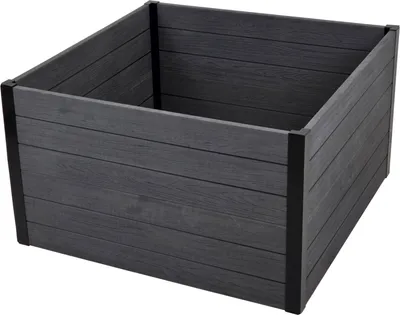 Produktbild von Hochbeet Beeteinfassung mit Wühlmausgitter 100x100x56 cm ca. 516 Liter Holzoptik Komposter