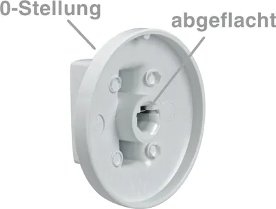 Produktbild von easyPART passend für 10026917 EUROPART NEU Universal Knebelset 9-teilig Drehknopf Knebel weiß für Backofen Herd Ofen