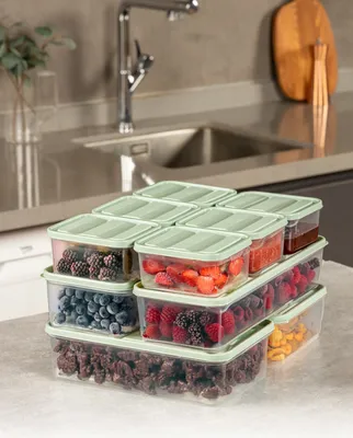 Zdjęcie produktu dla Hermia Concept, YBLLA10LU - Mint, zestaw do przechowywania (10 sztuk), 100% PLASTIK, miętowy, 9 x 7 x 7 cm
