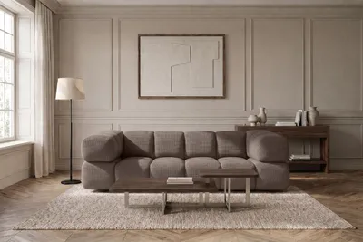 Produktbild von Kaiser Möbel Sofa 3-Sitzer, strukturierter Premiumstoff Sonic, Braun, Averro