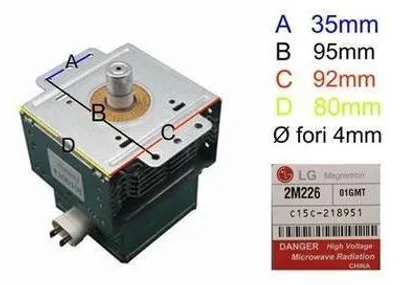 Produktbild von Magnetron LG 2M226 für Delonghi Samsung Whirlpool Smeg Rex Mikrowelle