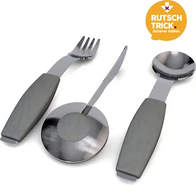 Produktbild von Besteck-Set silber-grau, 1 Messer, 1 Gabel, 1 Löffel