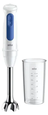 Immagine prodotto di Braun MQ30001MWH, frullatore a immersione MultiQuick 3 Vario, 600 Watt, bianco