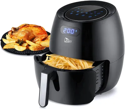 Produktbild von UTEN 6.5 L Airfryer XXL Fritteuse, Kunststoffgehäuse, Timer
