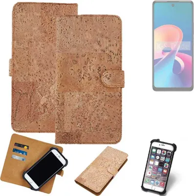 Produktbild von K-S-Trade Hülle kompatibel mit TCL 50 XE 5G  Kork Handyhülle Cover  Schutzhülle TPU Case Bumper in Hellbraun, (1x)