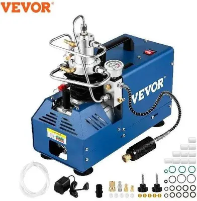Obrázek produktu pro Elektrický vysokotlaký vzduchový kompresor 1800 W, 300 bar, vodní chlazení
