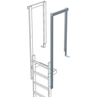 Produktbild von Zarges Ausstiegsgeländer Edelstahl 60x25mm