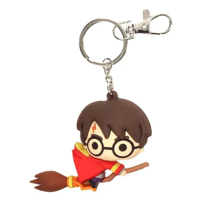 Zdjęcie produktu dla Harry Potter gumowy brelok do kluczy Harry Potter & Broomstick 7 cm