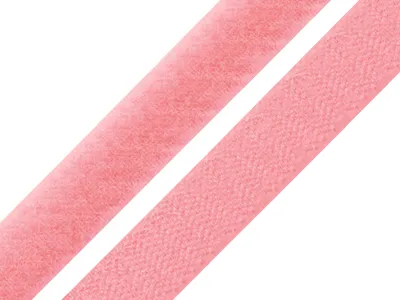 Obrázek produktu pro Suchý zip 20 mm růžový, metráž, komplet / 1 m