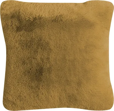 Produktbild von Kissen - Senffarben - 45 x 45 cm - Kurzfloor