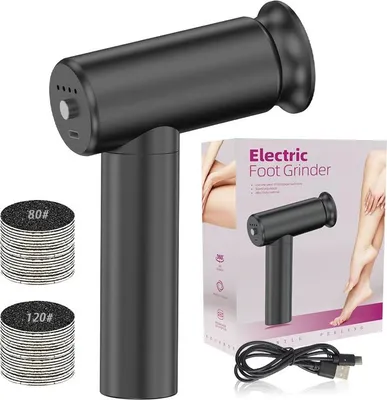 Image de INF Lime Électrique pour Pieds : Soin Doux et Efficace à Domicile - 4 Pièces Le noir