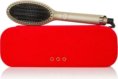 Immagine prodotto di ghd glide Grand-Luxe Collection - Spazzola lisciante elettrica per capelli con tecnologia ionica, edizione 2022, oro champagne