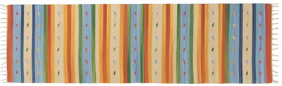 Immagine prodotto di Kilim indiano autentico moderno e originale, fatto a mano, 200x60 cm