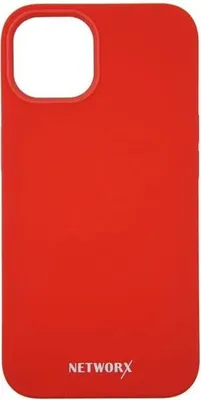 Immagine prodotto di Custodia in silicone Networx, cover protettiva con MagSafe, per iPhone 13, rosso