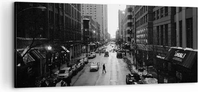 Produktbild von Bild auf Leinwand - Leinwandbild - Stadt Straße Haus - 120x50cm - Wand Bild - Wanddeko - Wandbilder - Leinwanddruck - Bilder - Kunstdruck - Wanddekoration - Leinwand bilder - Wandkunst - AB120x50-3688