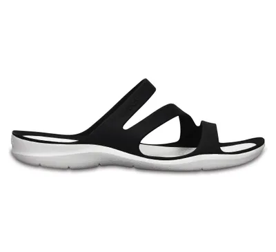 Produktbild von Crocs Swiftwater, Weiblich, Erwachsener, Rutschen, Schwarz, Weiß, Einfarbig, 36 - 37