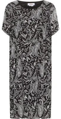 Produktbild von TOORE Damen Kurzarmkleid 15926606-TO01, SCHWARZ Weiss, XL