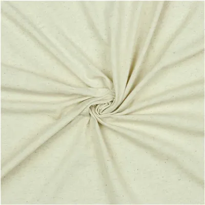 Baumwoll Leinen Jersey meliert ab 0,5 m x 1,45 m Leinenstoff Oeko-Tex natur
