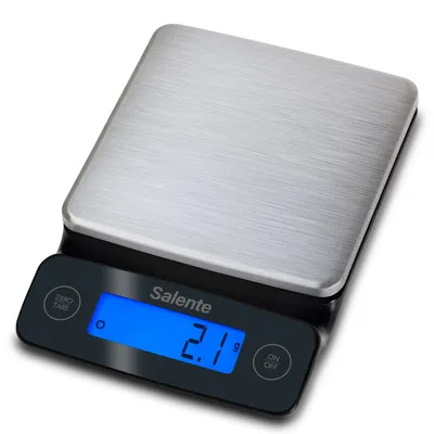 Produktbild von Salente DiamondCook, Elektronische Küchenwaage, 3 kg, 0,1 g, Schwarz, Edelstahl, Edelstahl, Arbeitsplatte