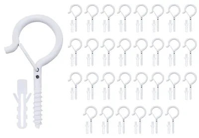 Imagen del producto de Solidchoice - Juego de 30 ganchos de acero inoxidable para uso en exteriores