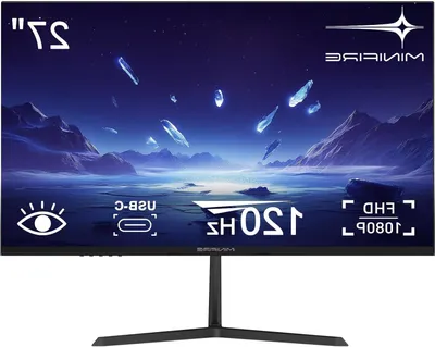 Imagen del producto de Monitor de 27 pulgadas - Pantalla de ordenador - Monitor para PC - Pantalla - Conexión USB-C