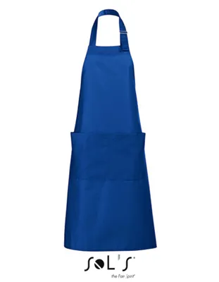 Immagine prodotto di SOLs 88010 | Grembiule lungo Gala - 75 x 90 cm - Colore: Blu reale - Dimensioni: 75 x 90 cm