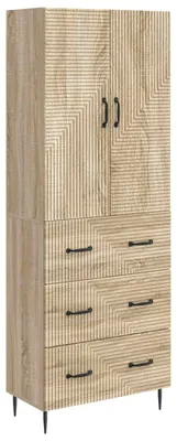Immagine prodotto di Set di armadietti vidaXL, 2 pezzi, rovere Sonoma, 66 x 34,5 x 90 cm, materiale a base di legno