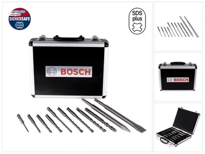 Zdjęcie produktu dla Bosch 2 608 579 916, Młot udarowo-obrotowy, 250 mm, Cegła, Beton, 10 cm, SDS Plus, 11 szt.