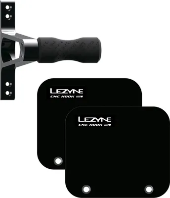 Lezyne Wheel Hook, CNC Aluminium, mit Gummi, schwarz