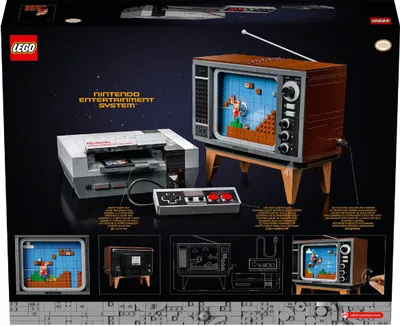 Zdjęcie produktu dla LEGO 71374 Nintendo Entertainment System, kreatywny zestaw dla dorosłych, dzięki któremu zbudujesz własną konsolę NES i telewizor LEGO (2646 elementów)