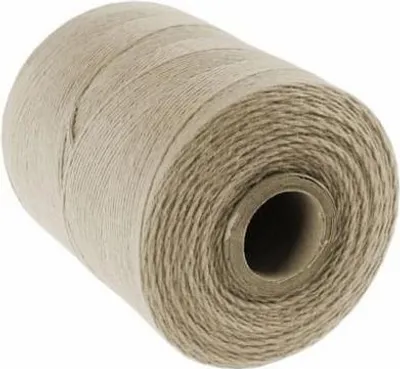 Produktbild von Leinenfaden natur 1mm 370m 250g biologisch abbaubar für Handarbeiten und Dekorationen